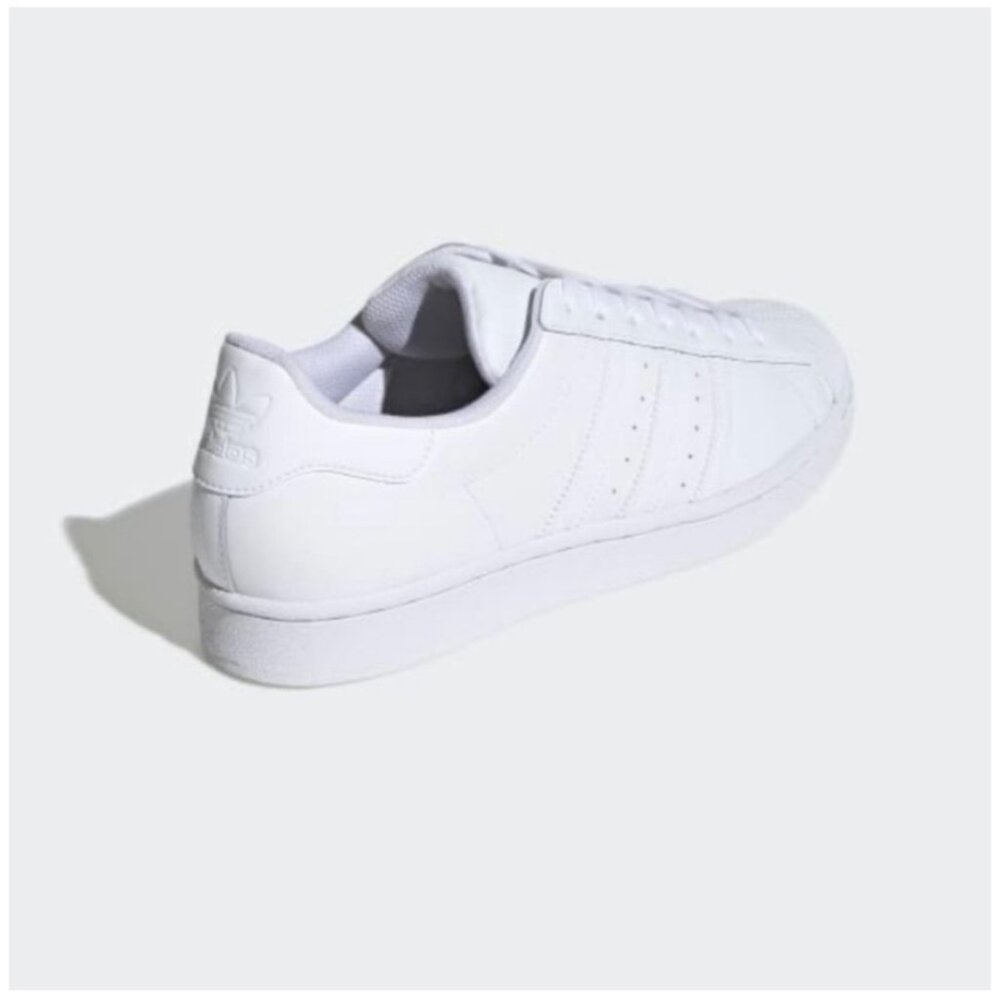 Adidas Superstar White Leather Unixes Sneaker Men's Size 6.5 Women 8 - Picture 8 of 14